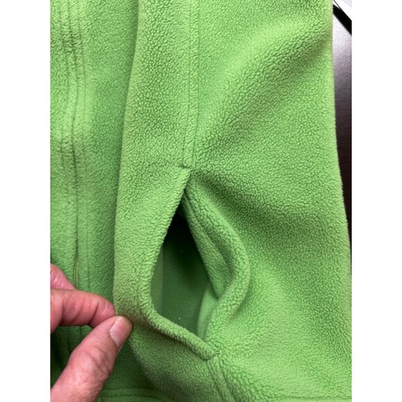 L.L. Bean Green Fleece Full-Zip Vest Women's Size Large | USA Fabric | Outdoor L - Picture 8 of 9